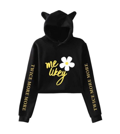 Twice More & More Cropped Hoodie #1