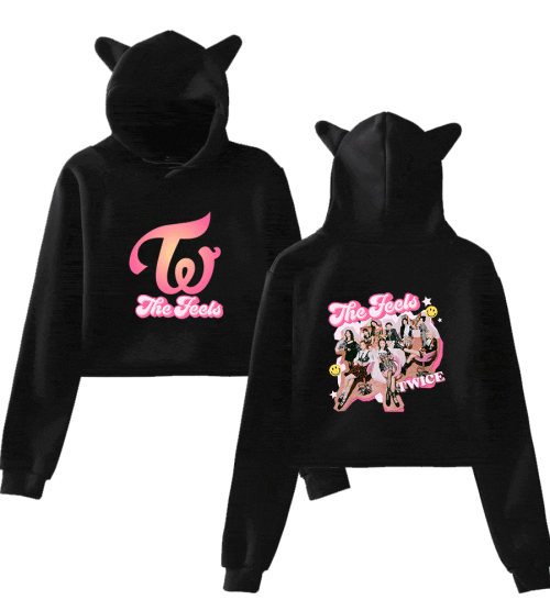 Twice The Feels Cropped Hoodie #1