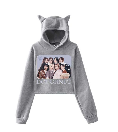 Twice Doughnut Cropped Hoodie #2