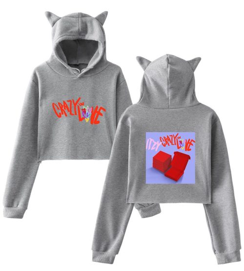 Itzy Crazy In Love Cropped Hoodie #2