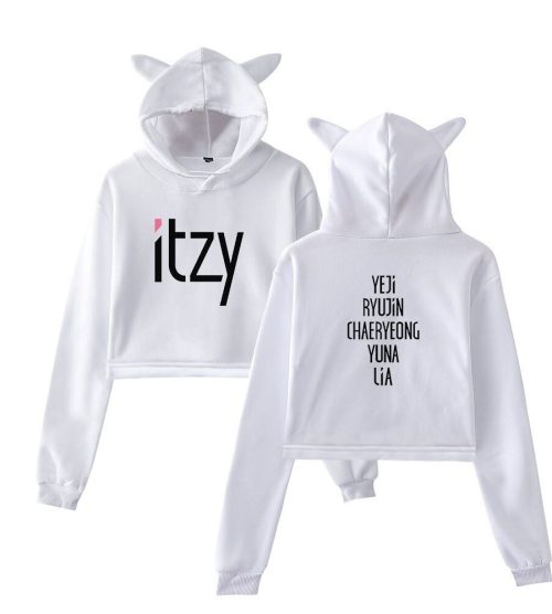Itzy Cropped Hoodie