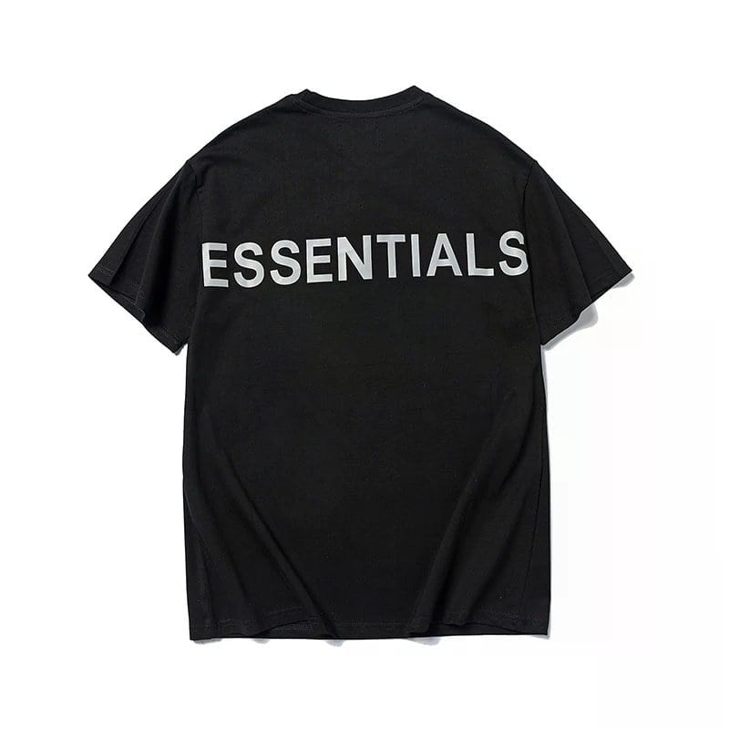 ESSENTIALS T-shirt with bold text design, perfect for K-pop merchandise collectors and fans. Crafted for comfort and style, ideal for K-pop fans who love fashion statement pieces.