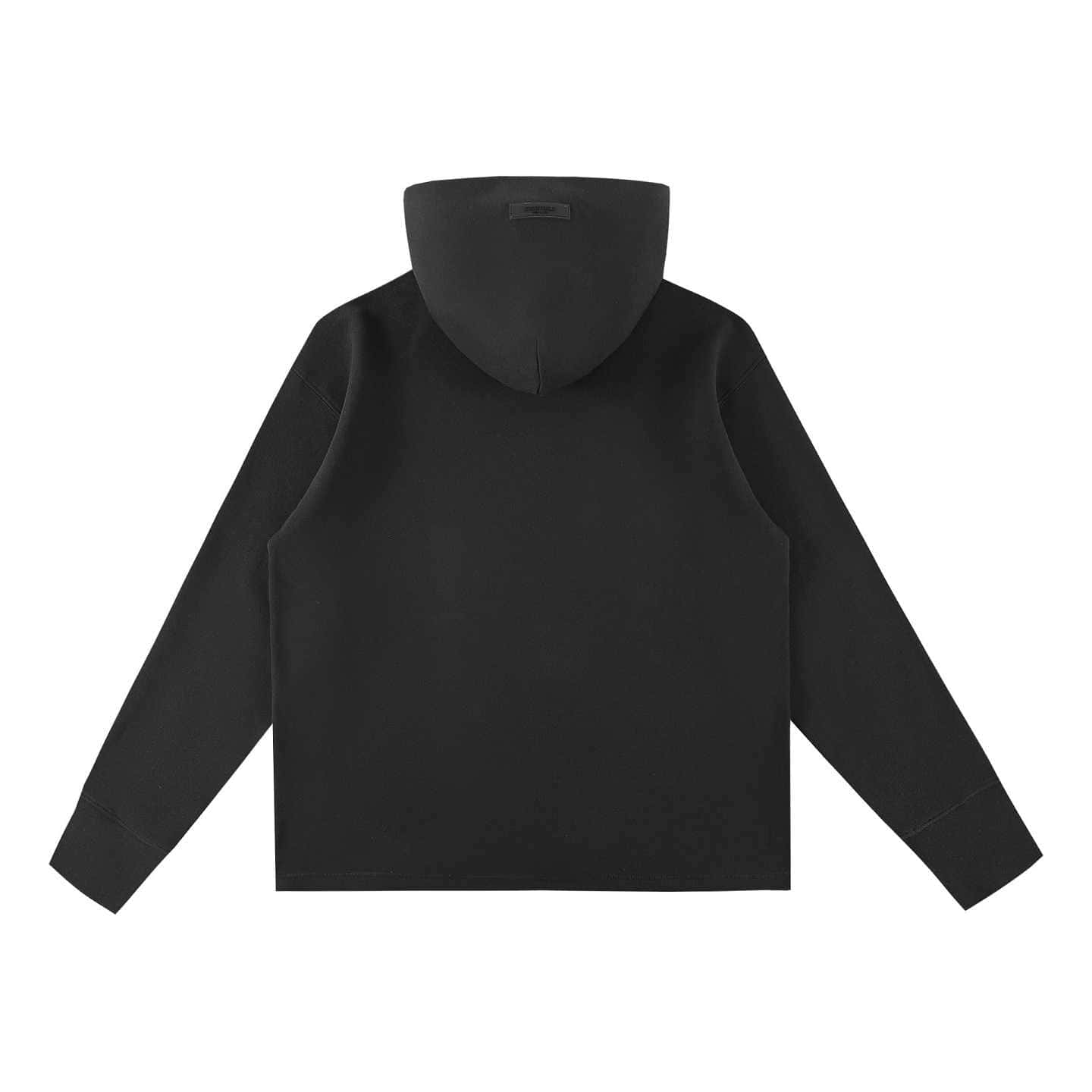 Black hoodie with a simple design, perfect for K-pop fans wanting stylish merch. Classic and versatile, ideal for daily wear or fan gatherings. High-quality fabric offers comfort and durability.