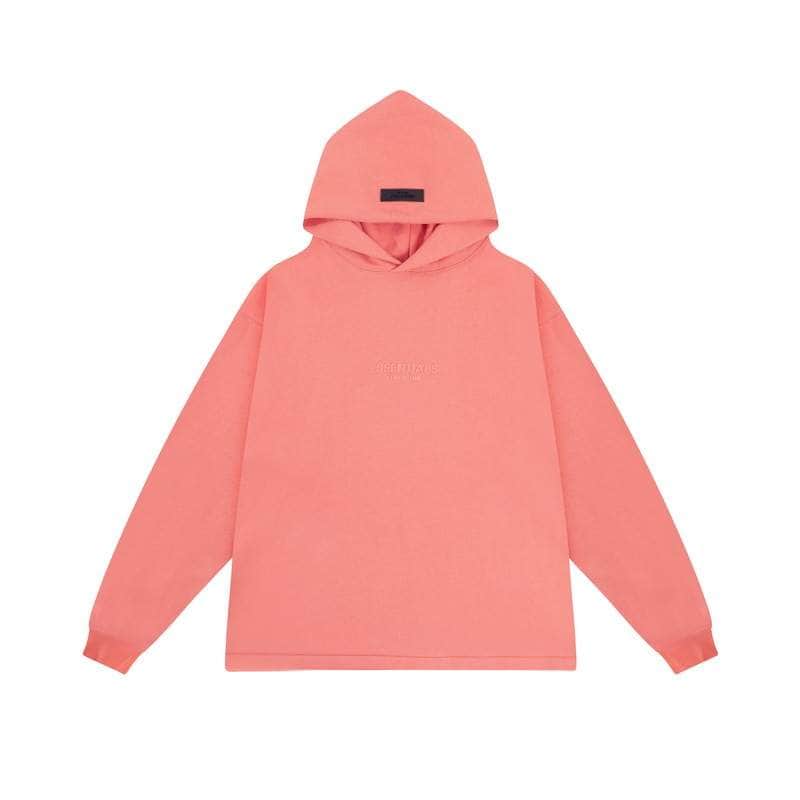 Pink hoodie with “twice” embroidery, perfect for K-pop fans.